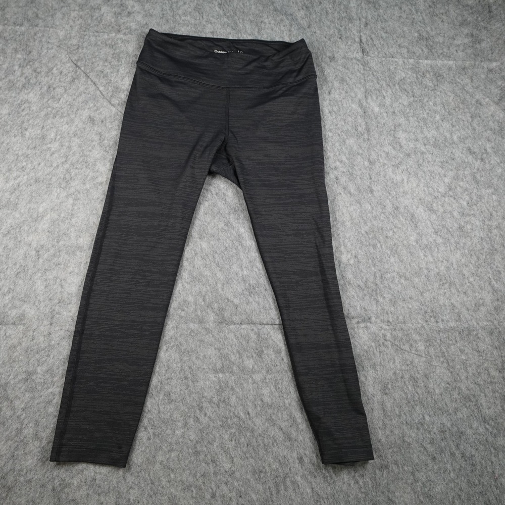 Outdoor Voices Leggings Women Medium Black Heathered Mid Rise Compression Active